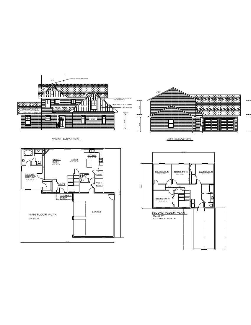 2 story house blueprint | Billman Construction